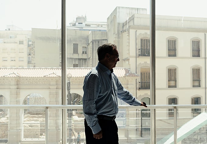 El presidente de Ceuta, durante su entrevista con ABC.