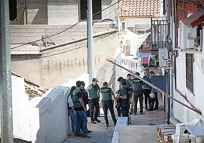 Guardias civiles de toda Andalucía y de otras comunidades acudieron al municipio granadino