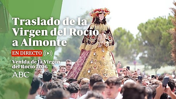 Traslado de la Virgen del Rocío a Almonte: sigue en directo su paso por el camino de Los Llanos