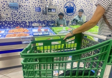 Imagen de archivo de una sección de pescadería de un supermercado de Mercadona