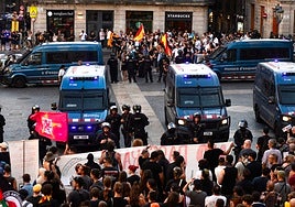 Pinchazo de la manifestación antiinmigración de Save Europe Act en Barcelona