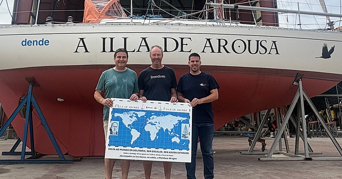 La vuelta al mundo parte de A Illa de Arousa: el reto en solitario de Matthew Wright