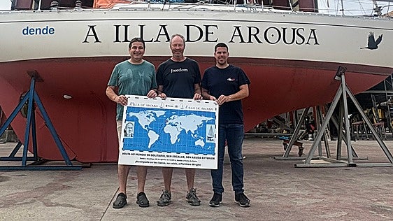 La vuelta al mundo parte de A Illa de Arousa: el reto en solitario de Matthew Wright