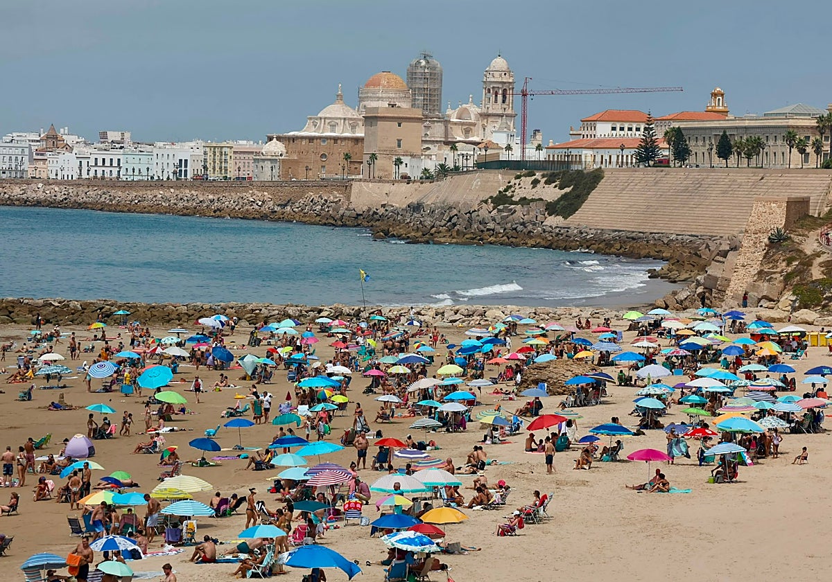 Playa de Santa María, en Cádiz