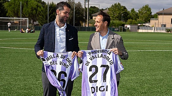 La marca Milla de Oro del Vino lucirá en la camiseta del Real Valladolid