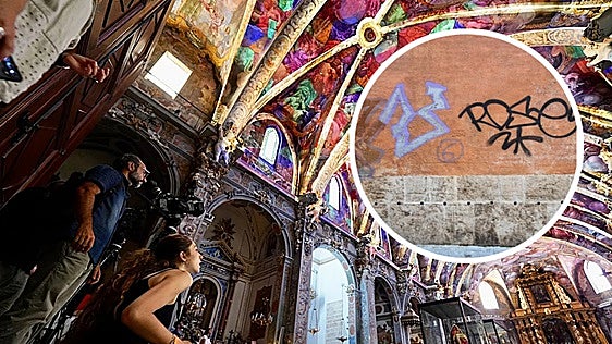 Pintadas, orines y basura alrededor de la Capilla Sixtina valenciana