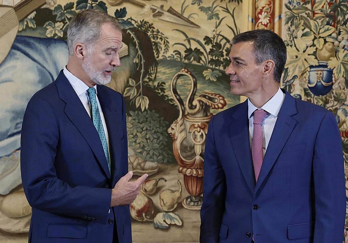 Sánchez se reúne con el Rey horas después de señalarle por no visitar Ceuta en su reinado