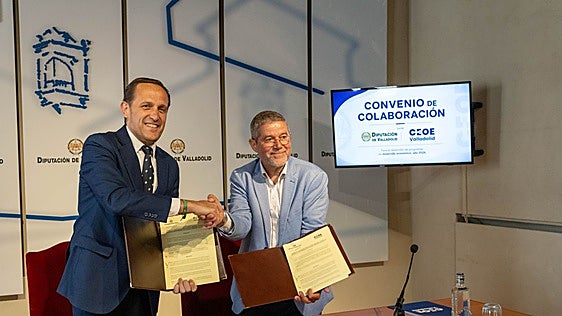 Diputación y CEOE Valladolid destinan 275.000 euros a seis programas para impulsar las empresas y el empleo en la provincia