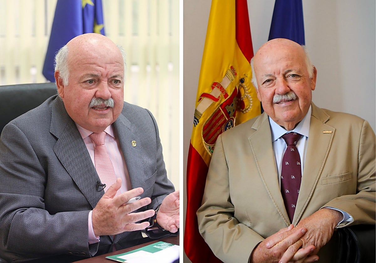 El presidente del Parlamento andaluz está descontento con su cuadro oficial porque se encargó antes de ponerse a dieta