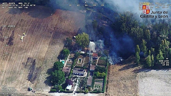 Alarma en Aranda de Duero (Burgos) por un incendio en el monte de La Calabaza