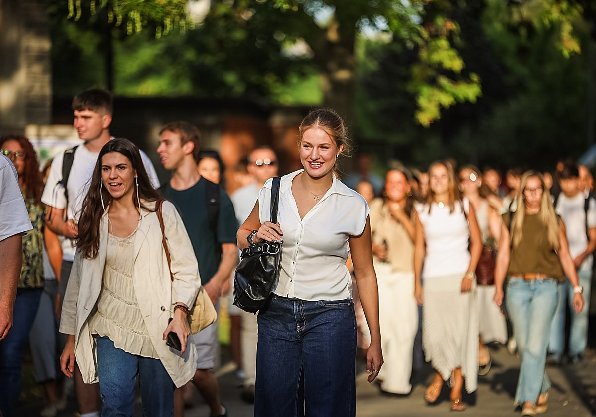 El primer día de la Princesa Leonor en la universidad, en imágenes