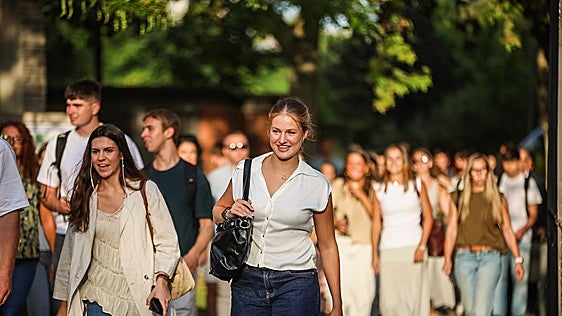 El primer día de la Princesa Leonor en la universidad, en imágenes
