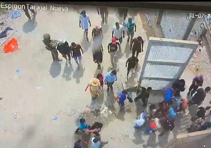 La captura del video de la misma zona que difundió La Moncloa