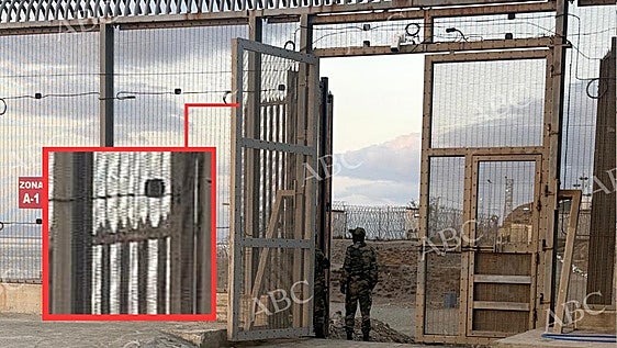 La zona apropiada por Marruecos en Ceuta.