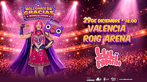 Luli Pampín en Valencia: la artista actuará el 29 de diciembre en el Roig Arena