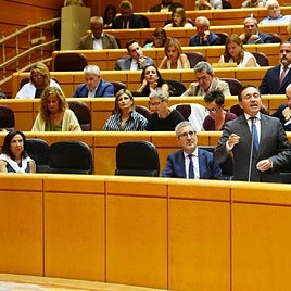 Una imagen de la sesión del Senado en la que no ha estado Montero