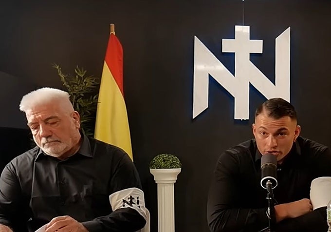 Enrique Lemus (izquierda) e Iván Rico Olivares, en la sede de la calle María Tubau.