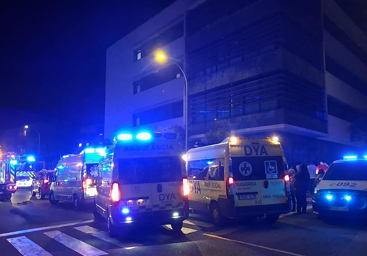 Una mujer muerta y 18 personas heridas en el incendio en una residencia psiquiátrica de Pamplona