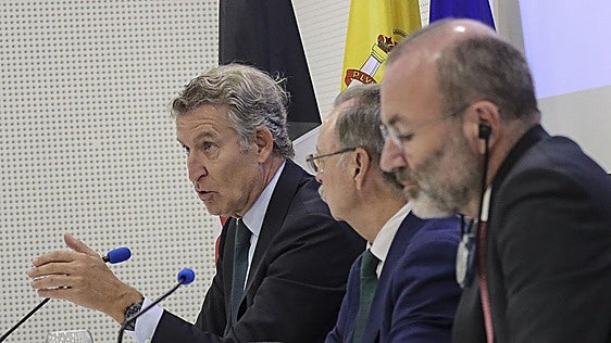 Feijóo y Vivas ante el PP europeo: «El Gobierno mira para otro lado en Ceuta. Se empeña en restarle importancia»
