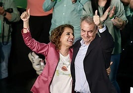 María Jesús Montero sigue confiando en que Zapatero aclarará el origen de las joyas: «Antes tenía tres meses y ahora tres días»