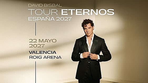 David Bisbal en Valencia: fecha y hora para comprar las entradas del Roig Arena