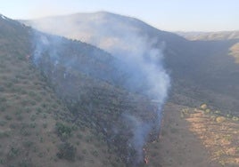 El Infoca da por controlado el incendio forestal de Pozoblanco
