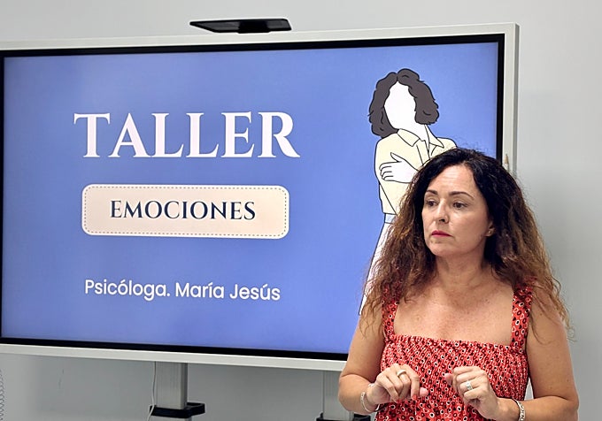 María Jesús Mayi, en un momento del taller.