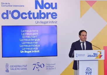 La Generalitat centra las celebraciones del Nou d'Octubre en el 750 aniversario de la muerte de Jaume I