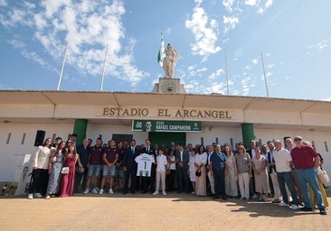 La Puerta Rafael Campanero perpetúa su memoria en El Arcángel: «Hoy es el Córdoba CF el que te abre las puertas para siempre»