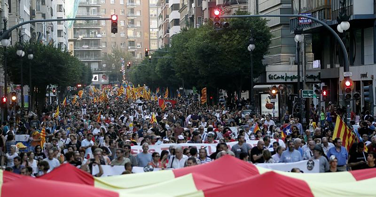 Manifestaciones del 9 d Octubre hoy en Valencia: recorrido, horario y calles cortadas