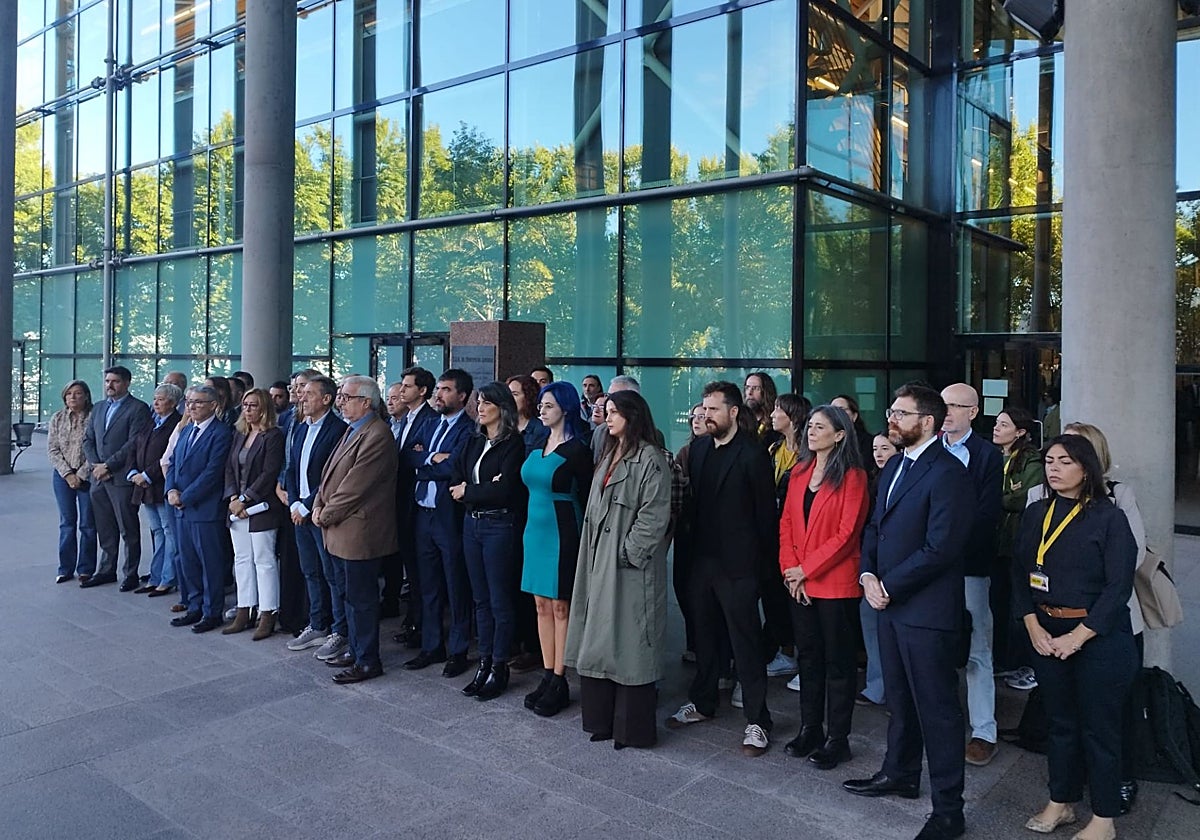 La izquierda madrileña guarda un minuto de silencio por Maricarmen en la Asamblea