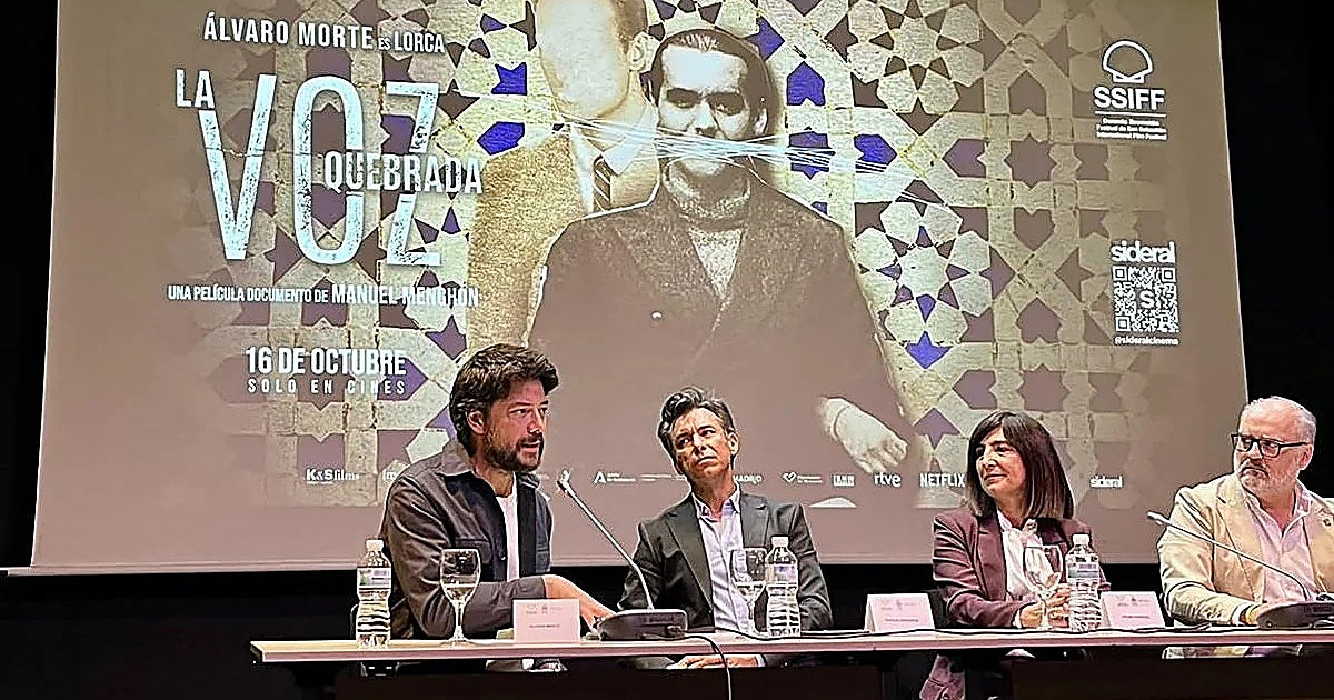 Álvaro Morte presenta en Granada el documental 'La Voz Quebrada' sobre Lorca