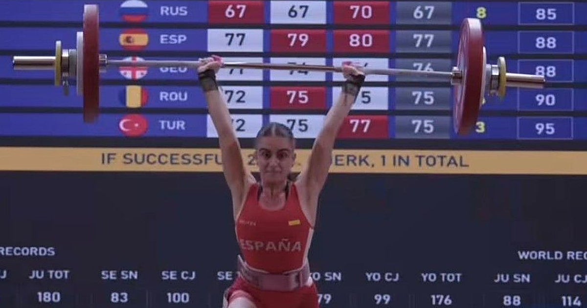 Celia Reoyos se queda a las puertas del podio en el Europeo sub-23 de halterofilia