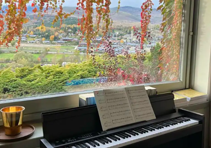 Un piano con vistas.