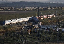Los dos trenes siniestrados.