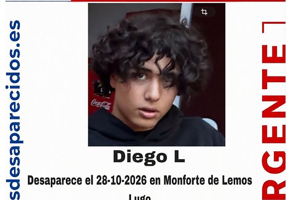 Imagen del menor desaparecido en Lugo el pasado miércoles.
