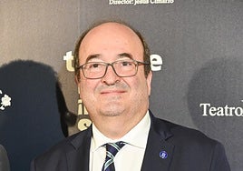 Miquel Iceta, en la sede del PSC.