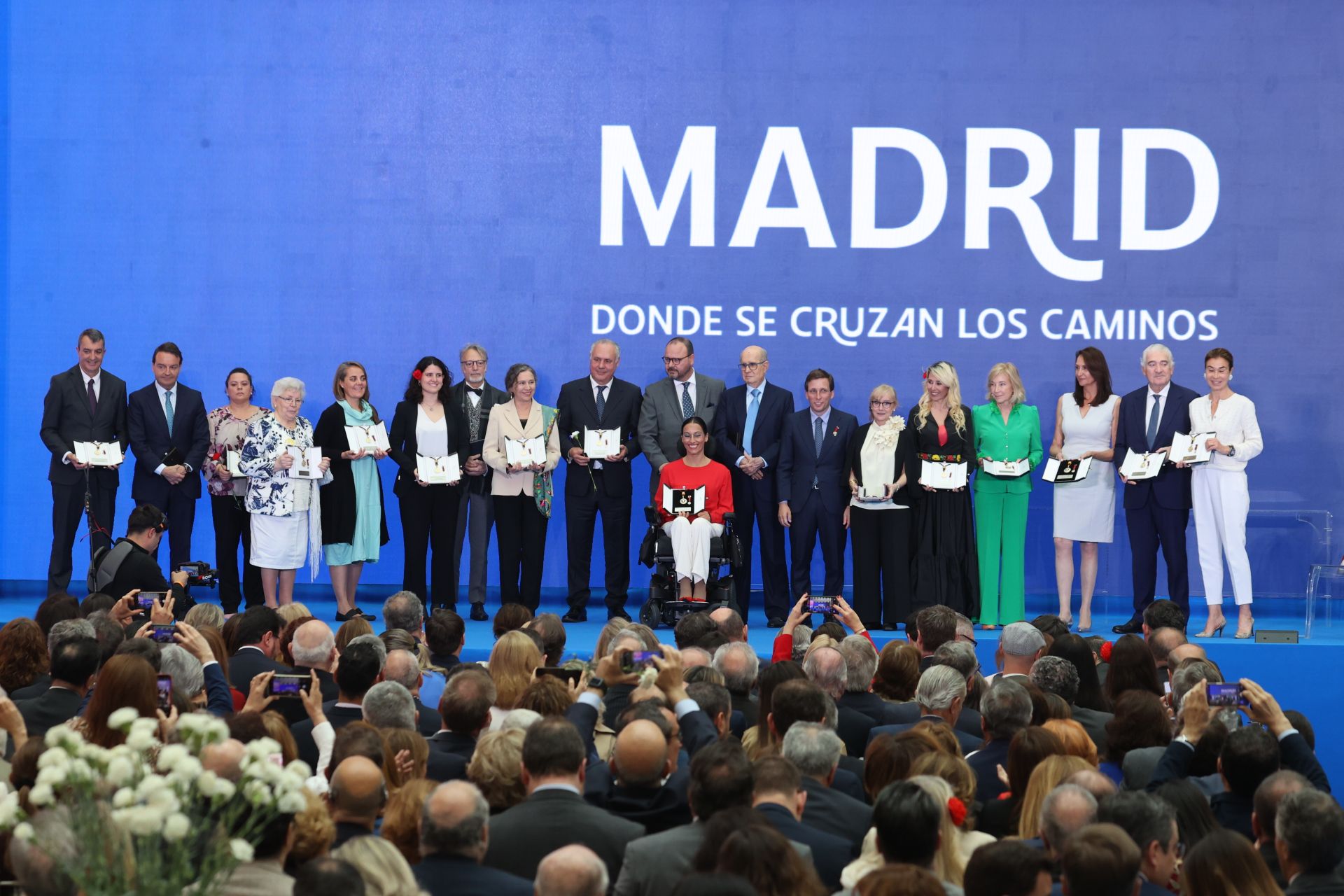 Los quince reconocidos por las medallas de San Isidro otorgadas por el Ayuntamiento de Madrid