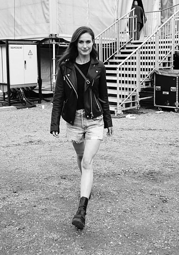 Sanna Marin durante el Ruisrock Festival, en Finlandia