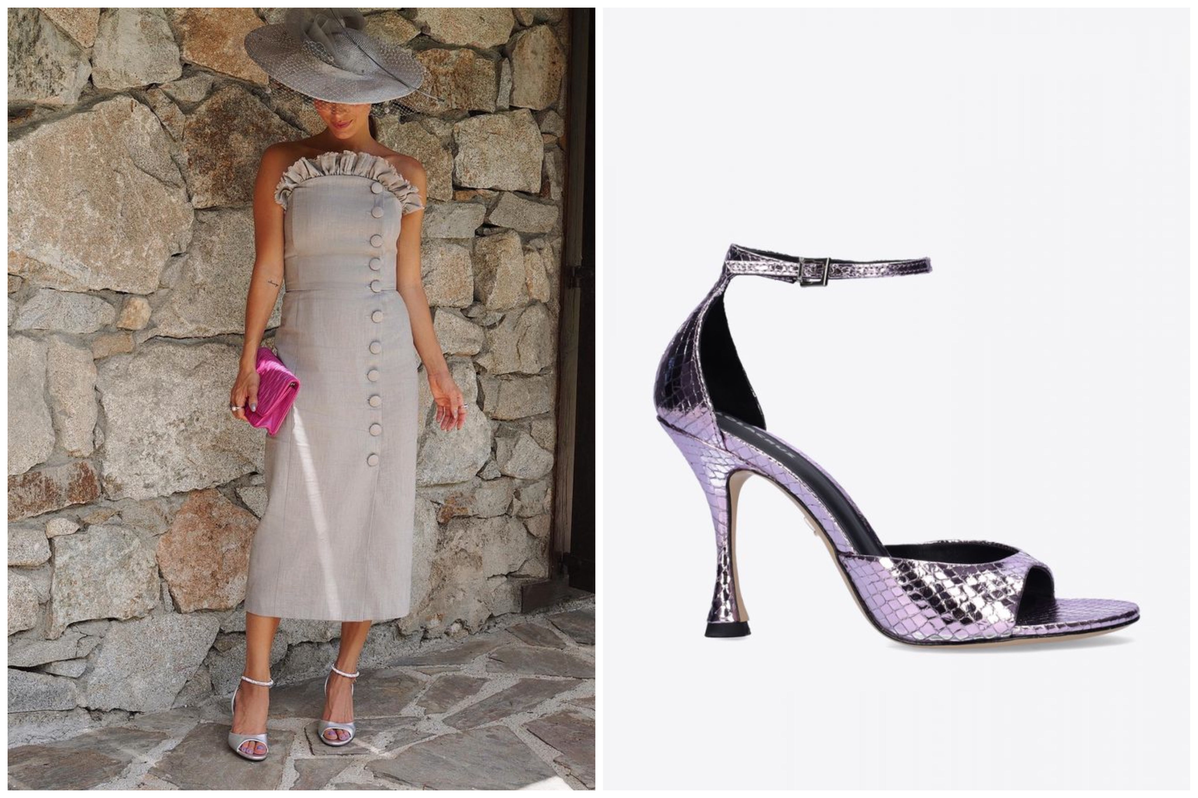 Aunque hay quien apuesta por estos salones abiertos para salir de cena o ir a un evento especial, es el zapato más visto en bodas, bautizos... Estilizan y combinan con todo: pantalones, vestidos, faldas... Los de la imagen son de Lola Cruz.