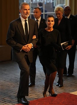 Imagen - El Rey Felipe VI y la Reina Letizia de luto en Londres