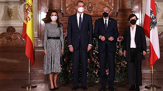 Los Reyes en Austria el 31 de enero de 2022.