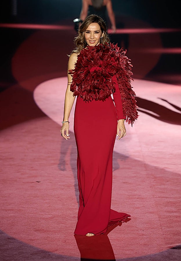 Paloma Lago en el desfile de L'Oréal Paris.