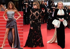 De Carla Bruni a Naomi Campbell: famosas con más de 50 años que arrasan en Cannes con escotes, transparencias y aberturas de vértigo