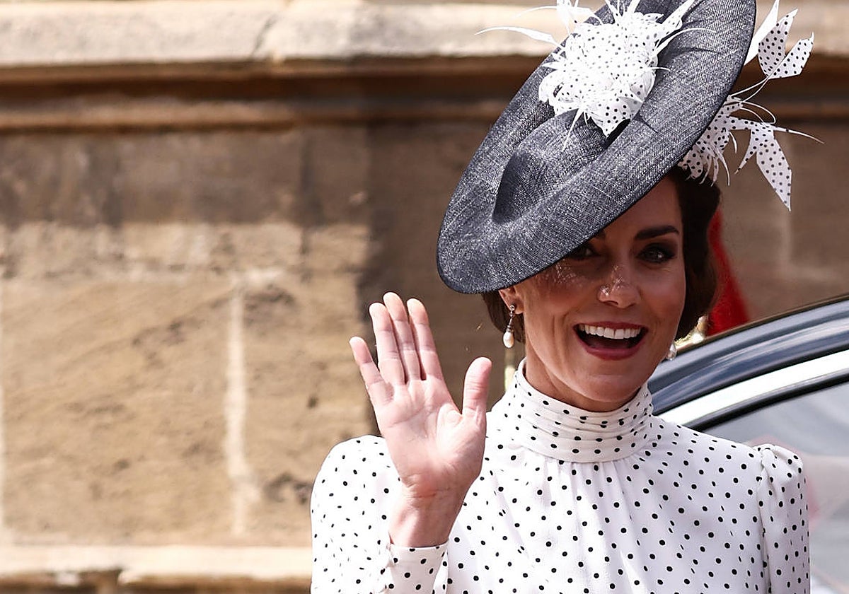 Kate Middleton durante la celebración del Día de la Jarretera.