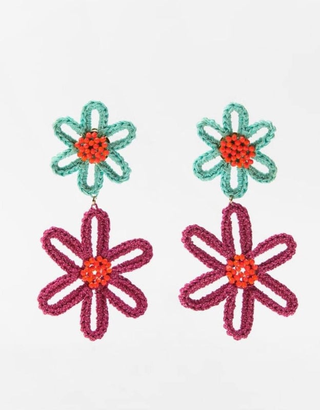 Pendientes de flores. 9.99 euros en Zara.