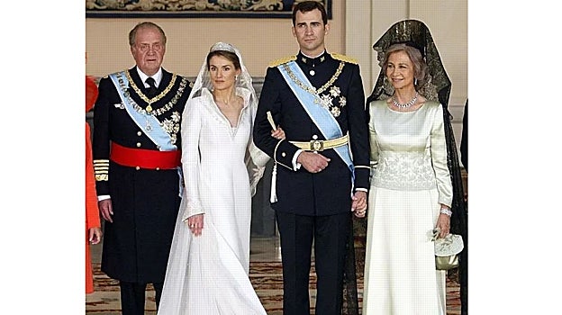 El vestido de novia de la Reina Letizia en su boda con Felipe VI