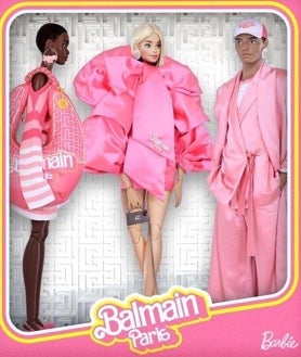 Imagen secundaria 2 - Balmain en colaboración con Barbie.
