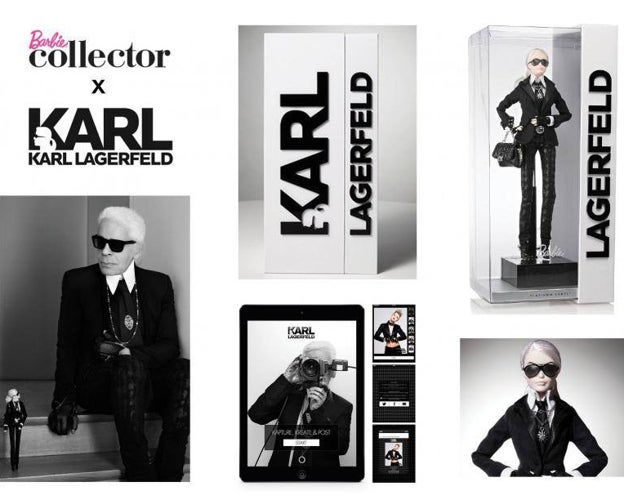 Barbie entró en una colaboración con Karl Lagerfeld