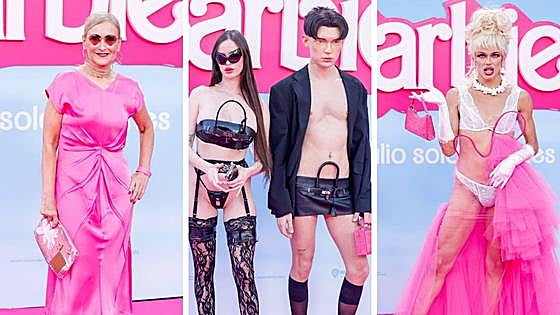 Preestreno de 'Barbie' en Madrid: los estilismos más originales de las famosas en la alfombra rosa